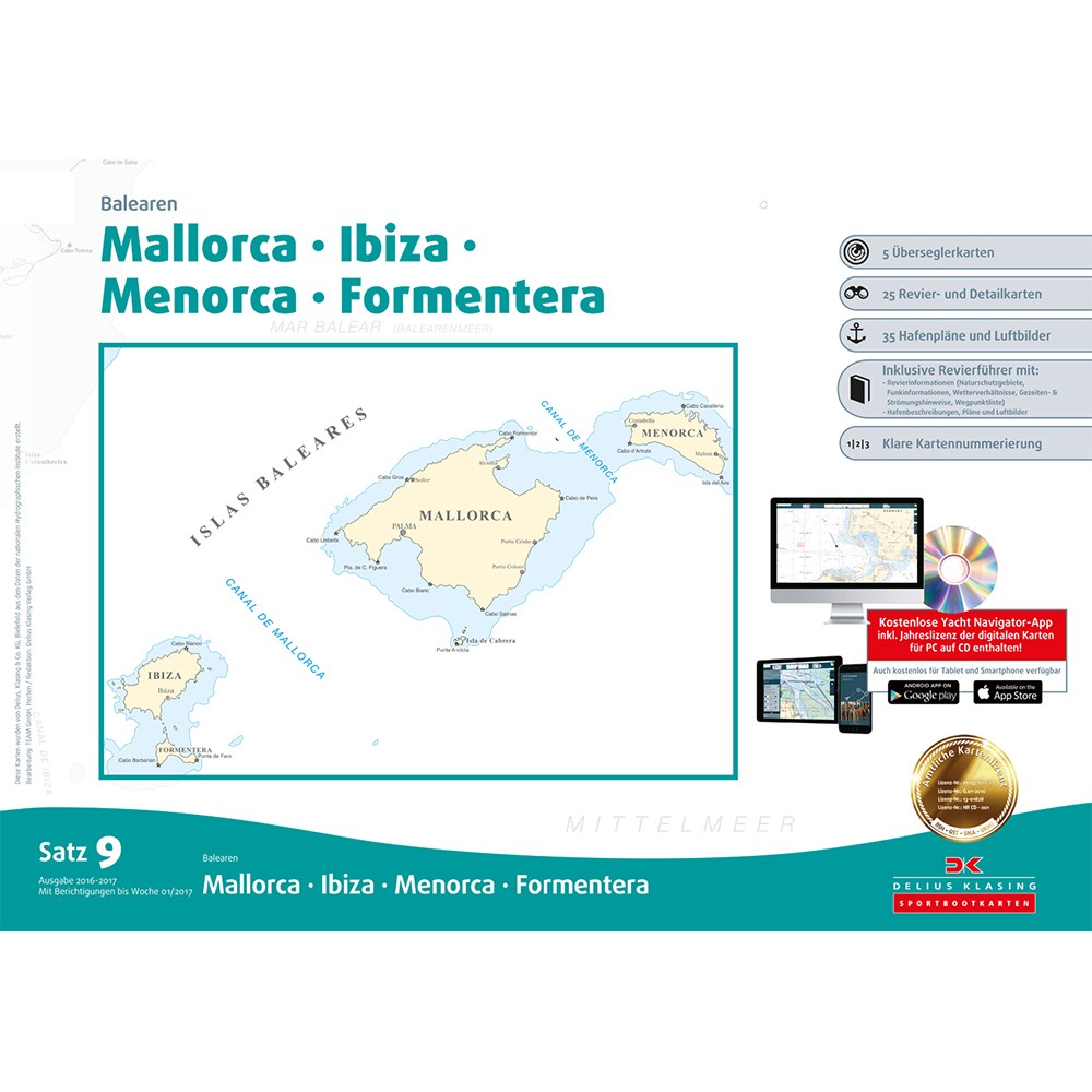 Balearic Islands Båtsportkort Satz 9
